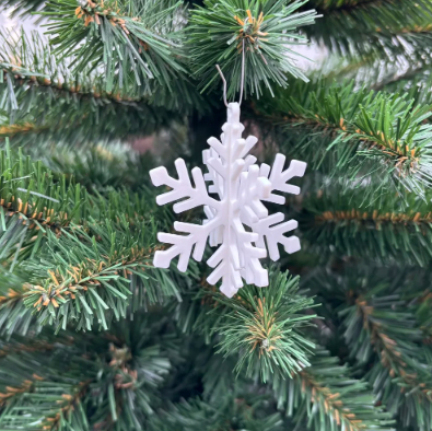 3D Snowflake Ornament (5 Pack)