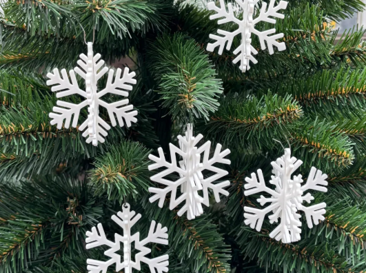3D Snowflake Ornament (5 Pack)